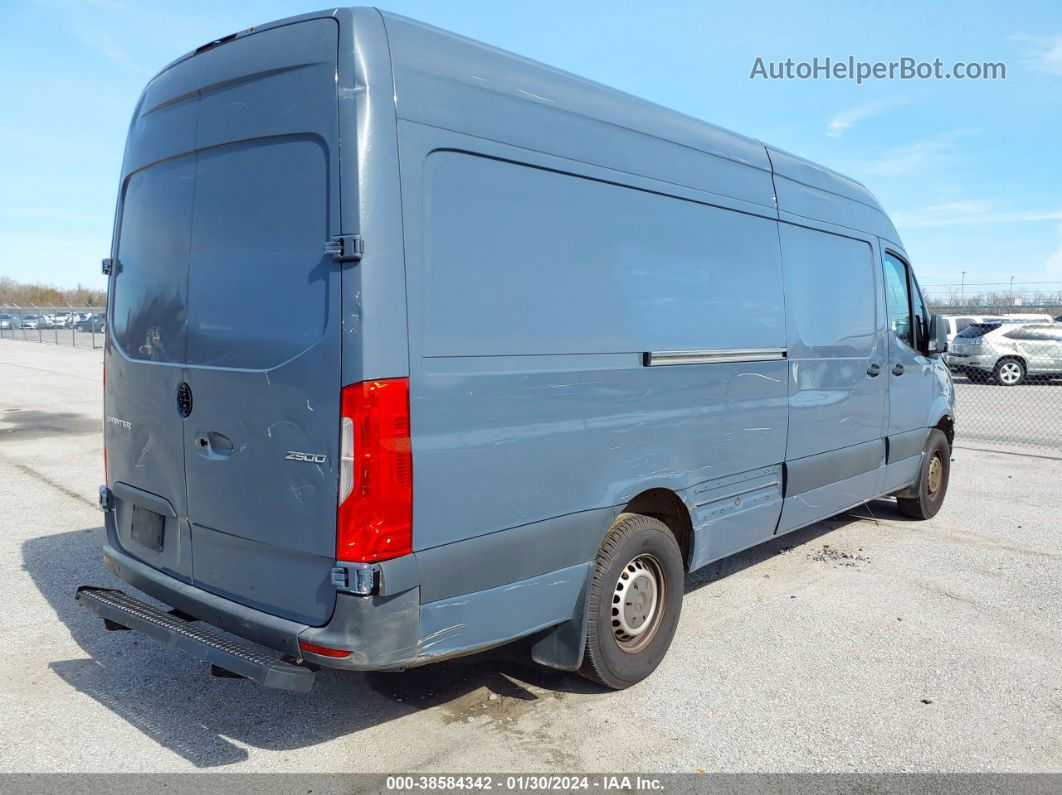 2019 Mercedes-benz Sprinter 2500 High Roof V6 Blue vin: WD4PF1CD1KP122061