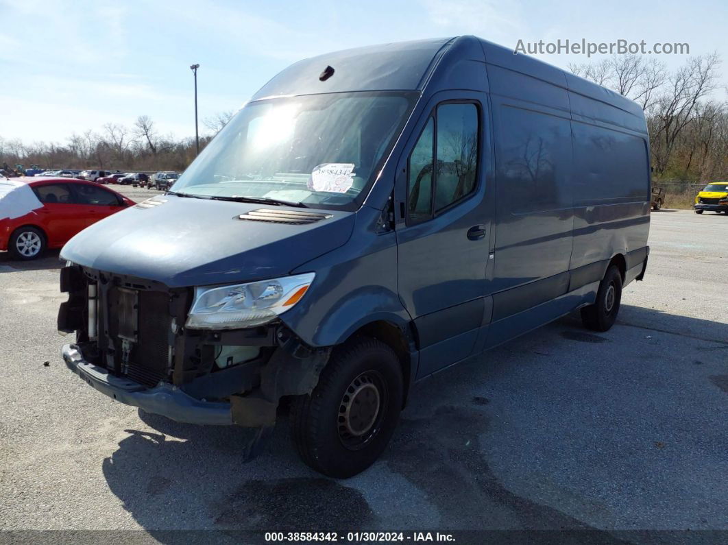 2019 Mercedes-benz Sprinter 2500 High Roof V6 Blue vin: WD4PF1CD1KP122061