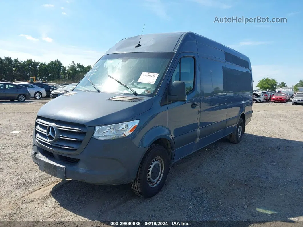 2019 Mercedes-benz Sprinter 2500 High Roof V6 Blue vin: WD4PF1CD2KP129374