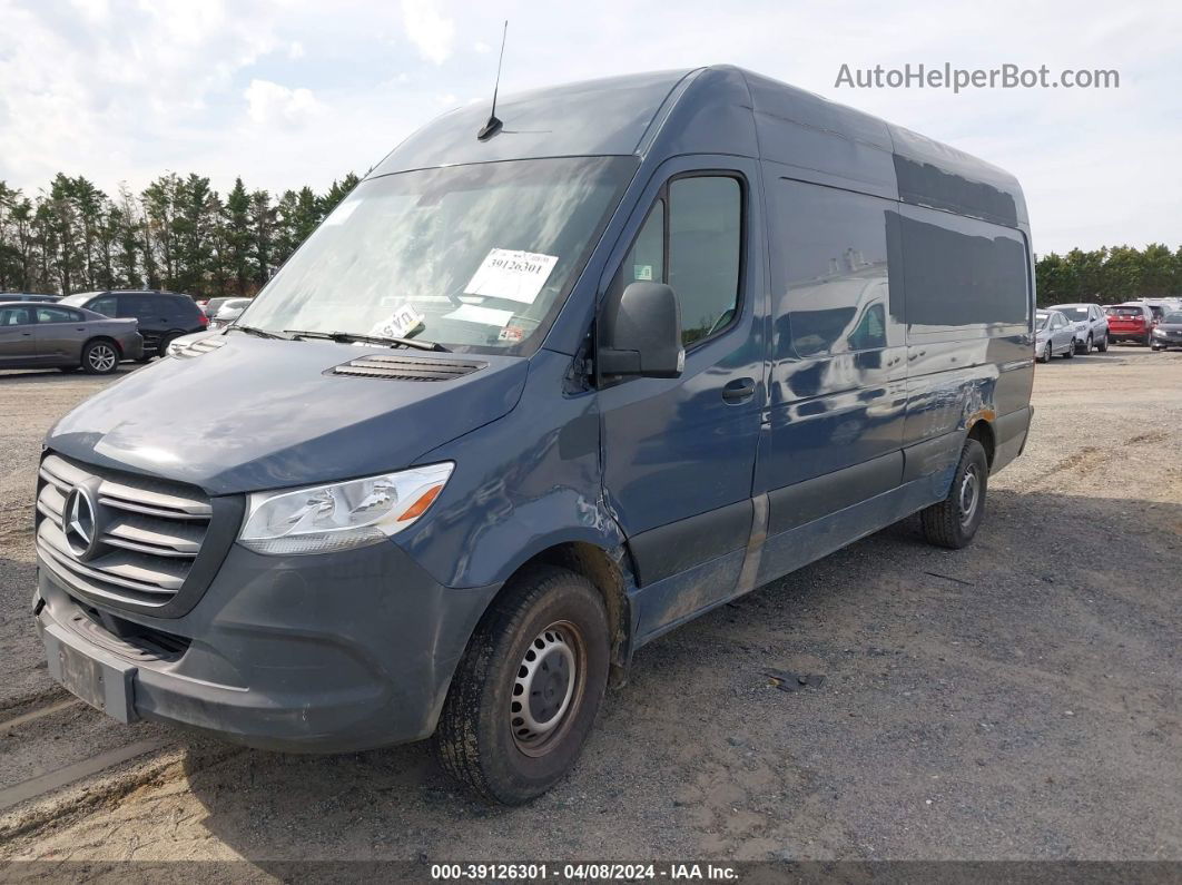 2019 Mercedes-benz Sprinter 2500 High Roof V6 Blue vin: WD4PF1CD2KP133067