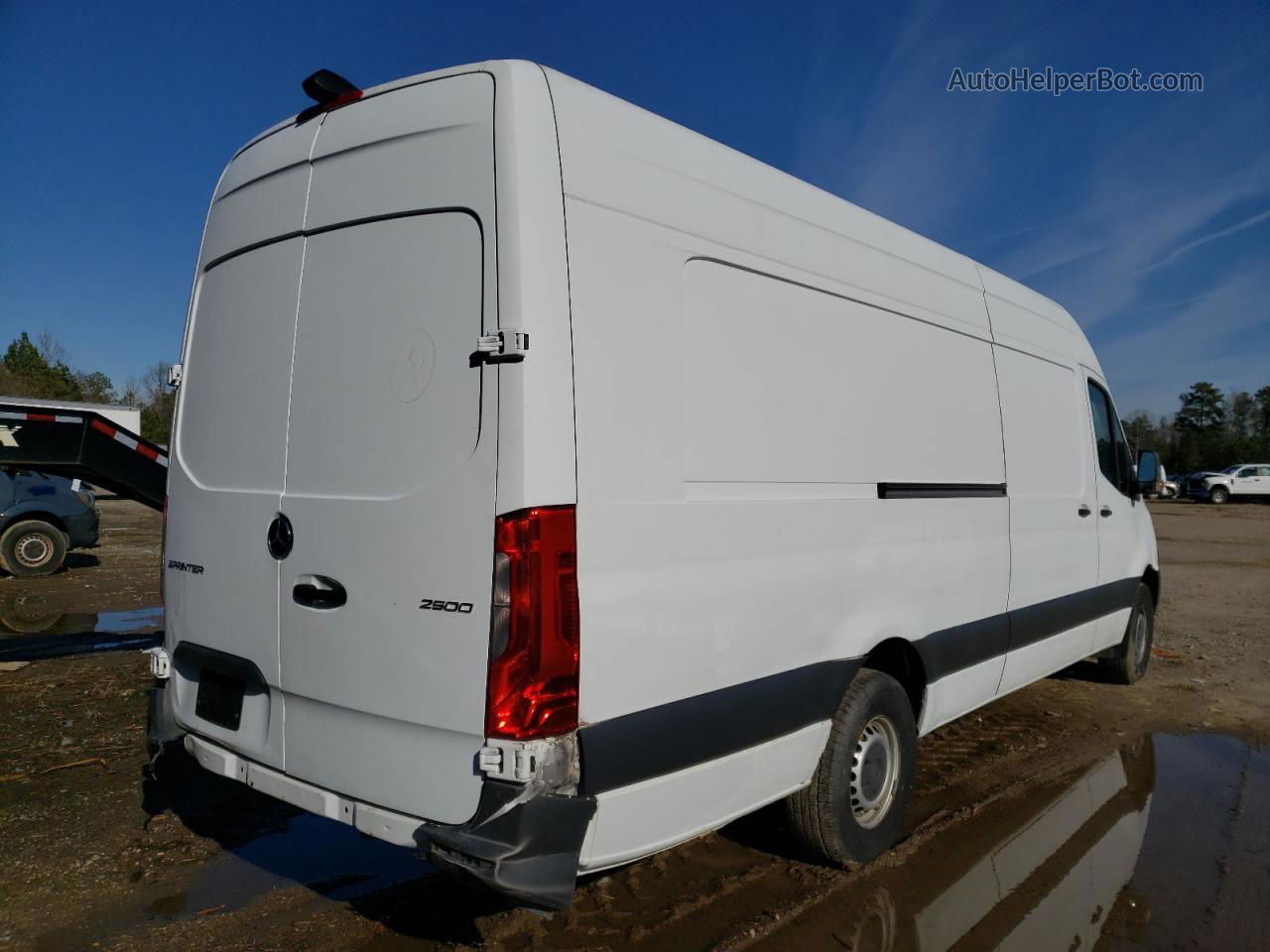 2019 Mercedes-benz Sprinter 2500/3500 Белый vin: WD4PF1CD5KP157203