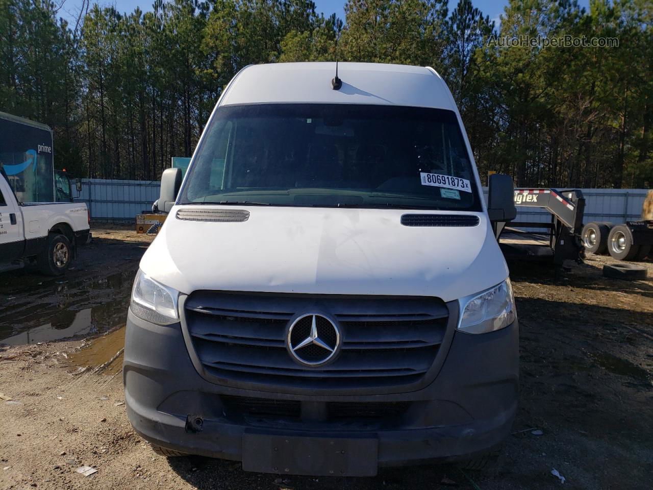 2019 Mercedes-benz Sprinter 2500/3500 White vin: WD4PF1CD5KP157203