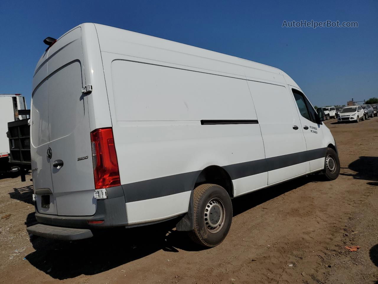 2019 Mercedes-benz Sprinter 2500/3500 White vin: WD4PF1CD6KP022943