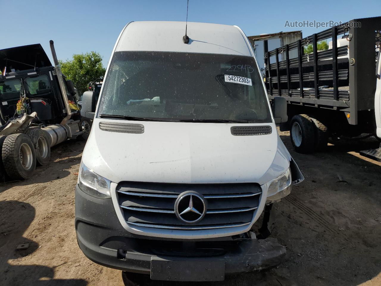 2019 Mercedes-benz Sprinter 2500/3500 White vin: WD4PF1CD6KP022943