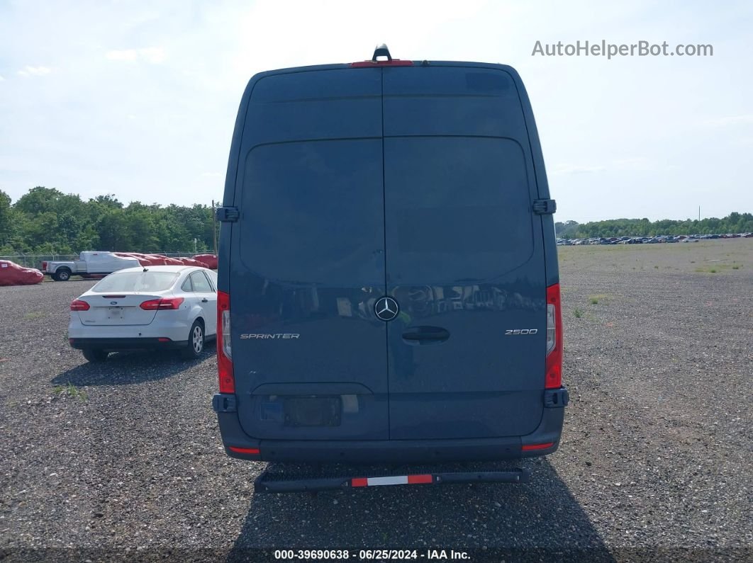 2019 Mercedes-benz Sprinter 2500 High Roof V6 Blue vin: WD4PF1CD6KT013196