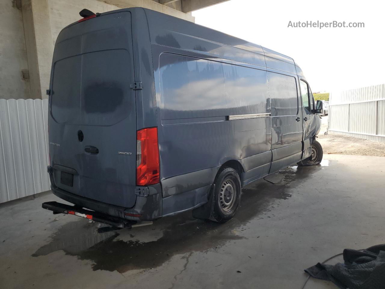 2019 Mercedes-benz Sprinter 2500/3500 Синий vin: WD4PF1CD7KP147675