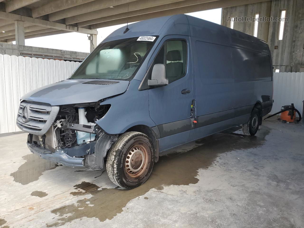 2019 Mercedes-benz Sprinter 2500/3500 Синий vin: WD4PF1CD7KP147675