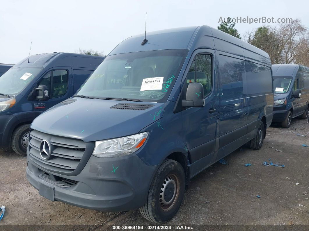 2019 Mercedes-benz Sprinter 2500 High Roof V6 Blue vin: WD4PF1CD8KT012924