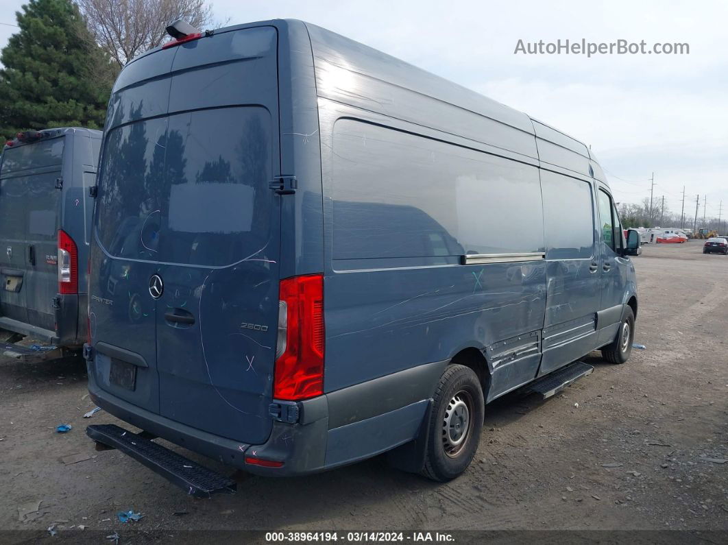 2019 Mercedes-benz Sprinter 2500 High Roof V6 Blue vin: WD4PF1CD8KT012924