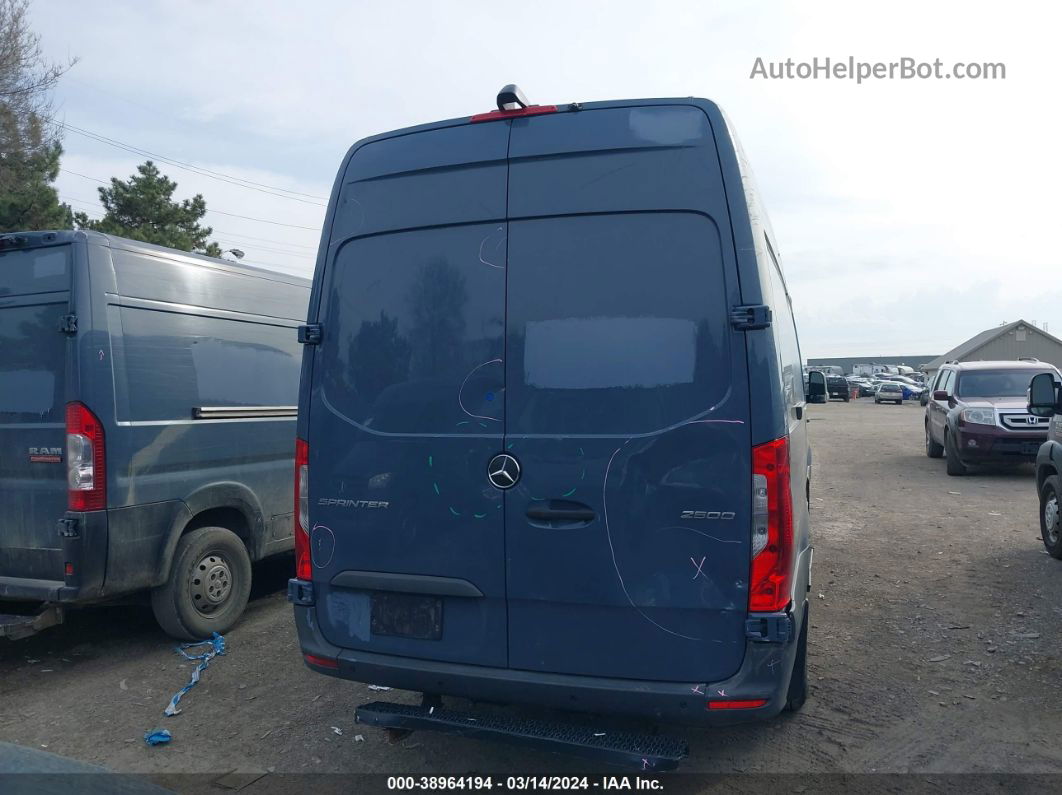 2019 Mercedes-benz Sprinter 2500 High Roof V6 Blue vin: WD4PF1CD8KT012924