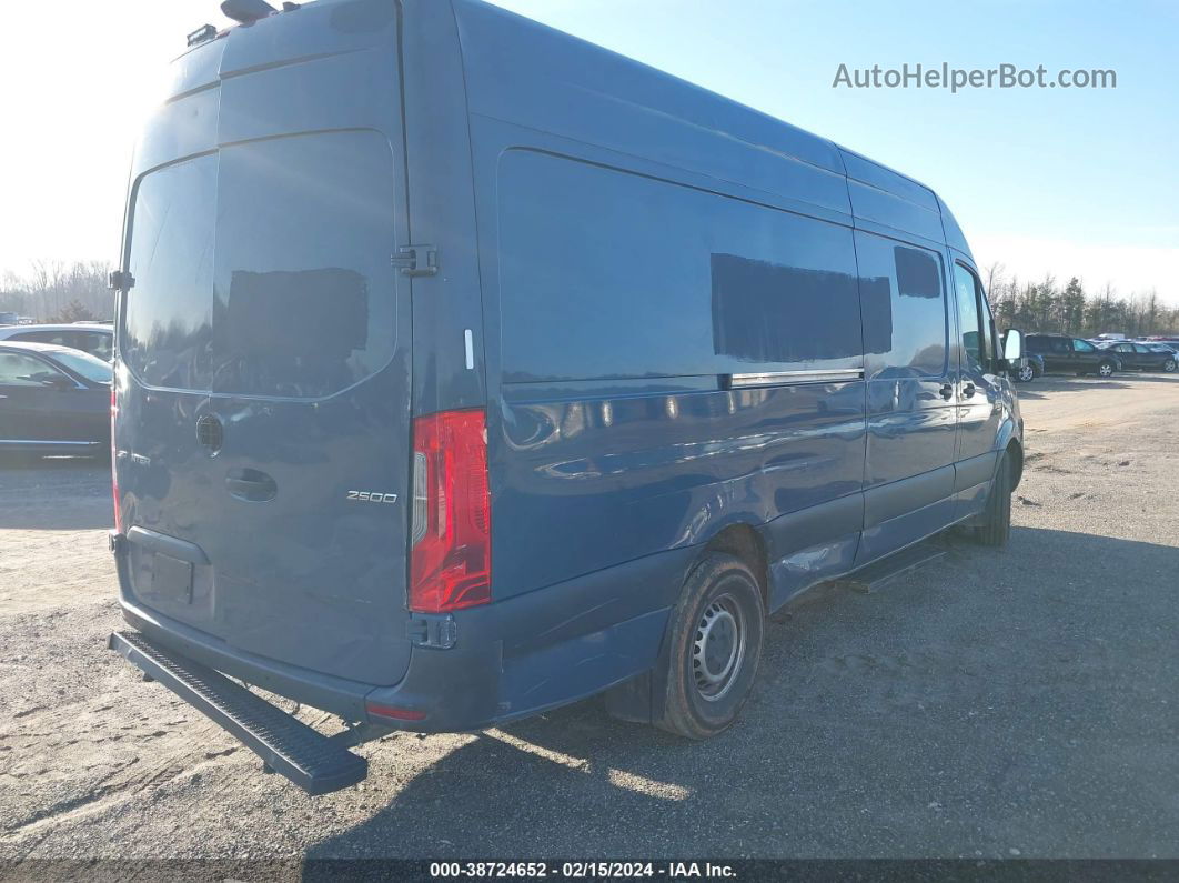 2019 Mercedes-benz Sprinter 2500 High Roof V6 Blue vin: WD4PF1CD9KP148701