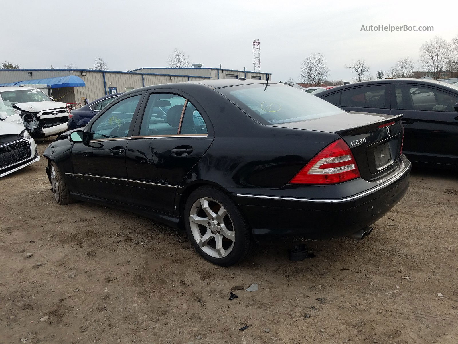 2007 Mercedes-benz C 230 Черный vin: WDBRF52HX7F899414