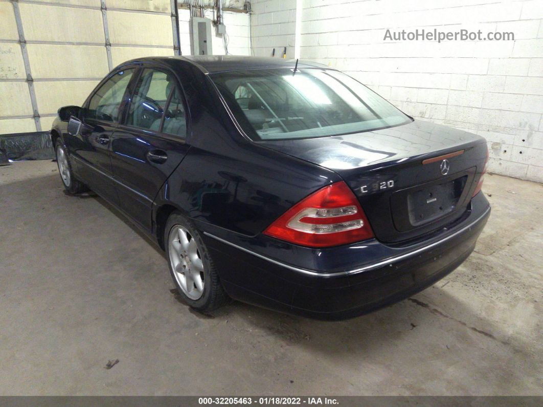 2001 Mercedes-benz C-class   Темно-синий vin: WDBRF64J91F091181