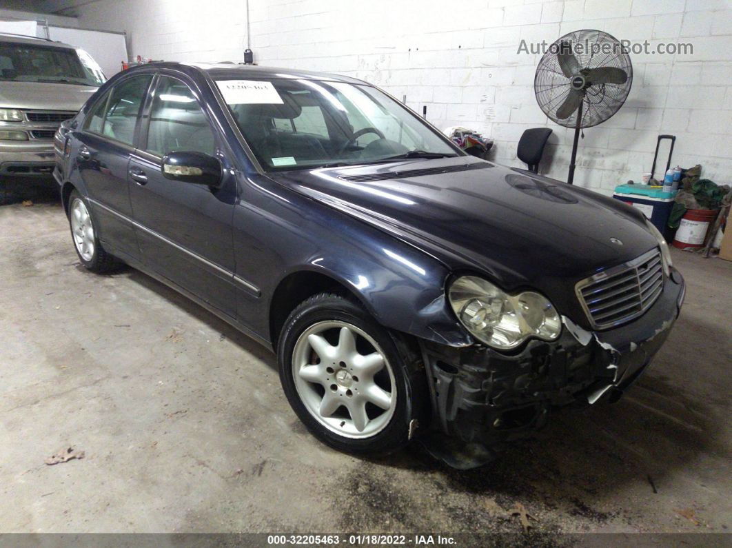 2001 Mercedes-benz C-class   Темно-синий vin: WDBRF64J91F091181