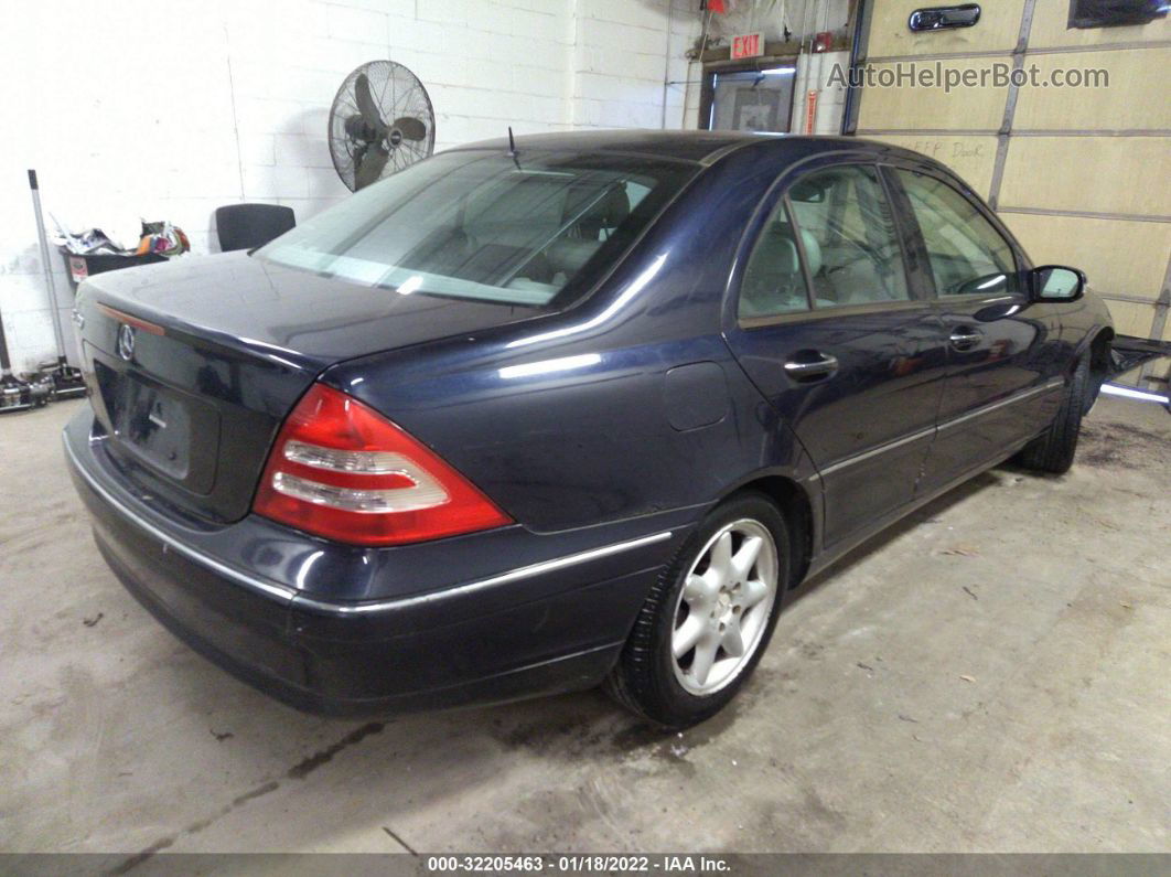 2001 Mercedes-benz C-class   Темно-синий vin: WDBRF64J91F091181