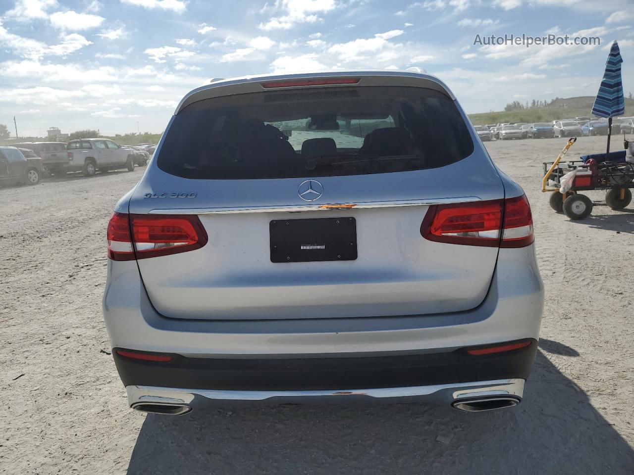 2019 Mercedes-benz Glc 300 Silver vin: WDC0G4JB0KV136955