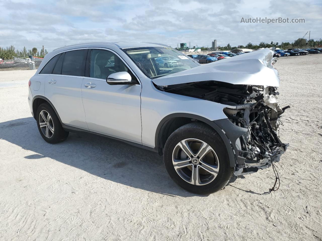 2019 Mercedes-benz Glc 300 Silver vin: WDC0G4JB0KV136955