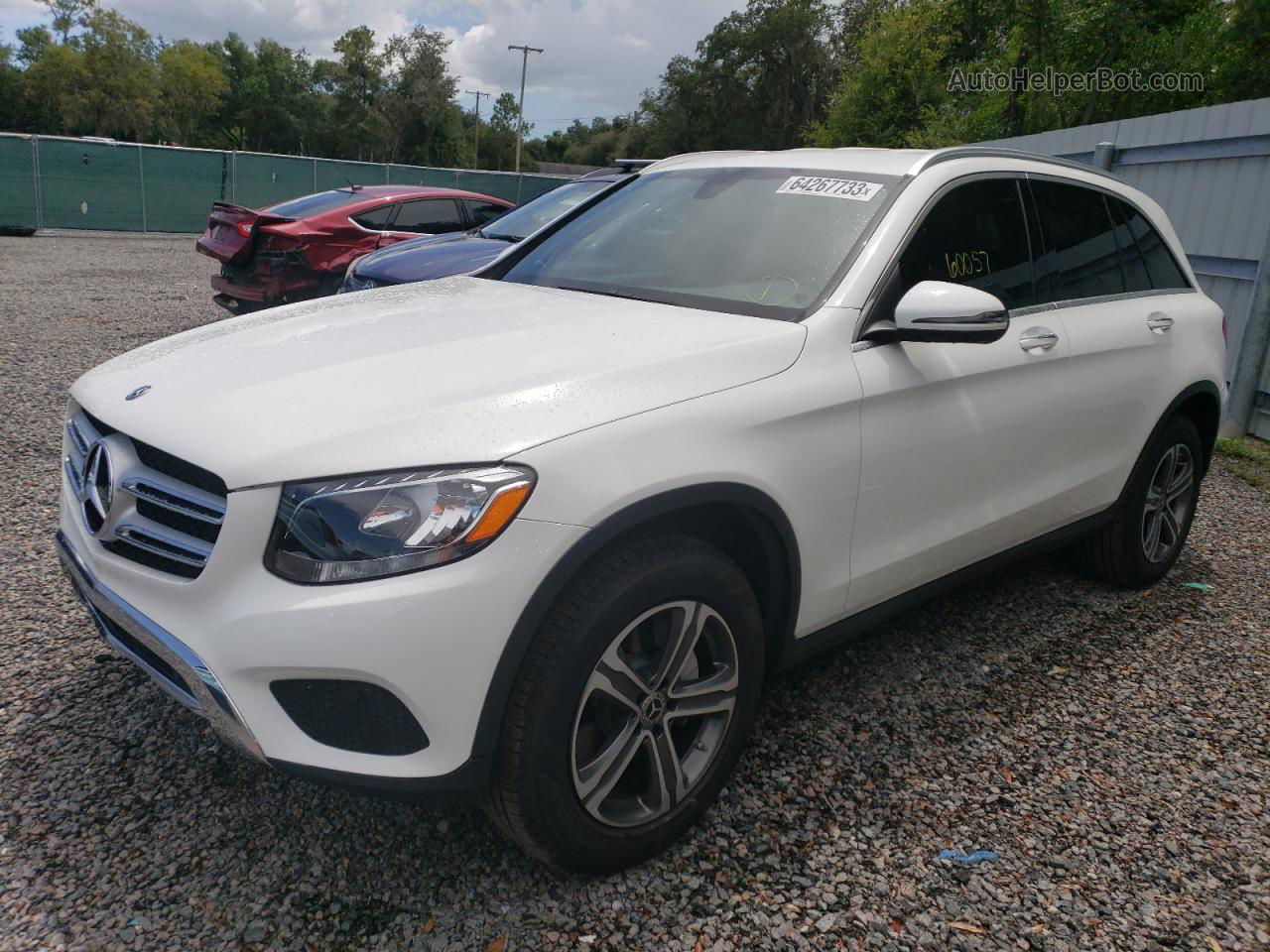 2019 Mercedes-benz Glc 300 White vin: WDC0G4JB0KV142108