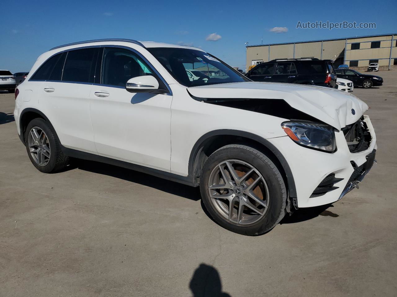 2019 Mercedes-benz Glc 300 White vin: WDC0G4JB0KV145560