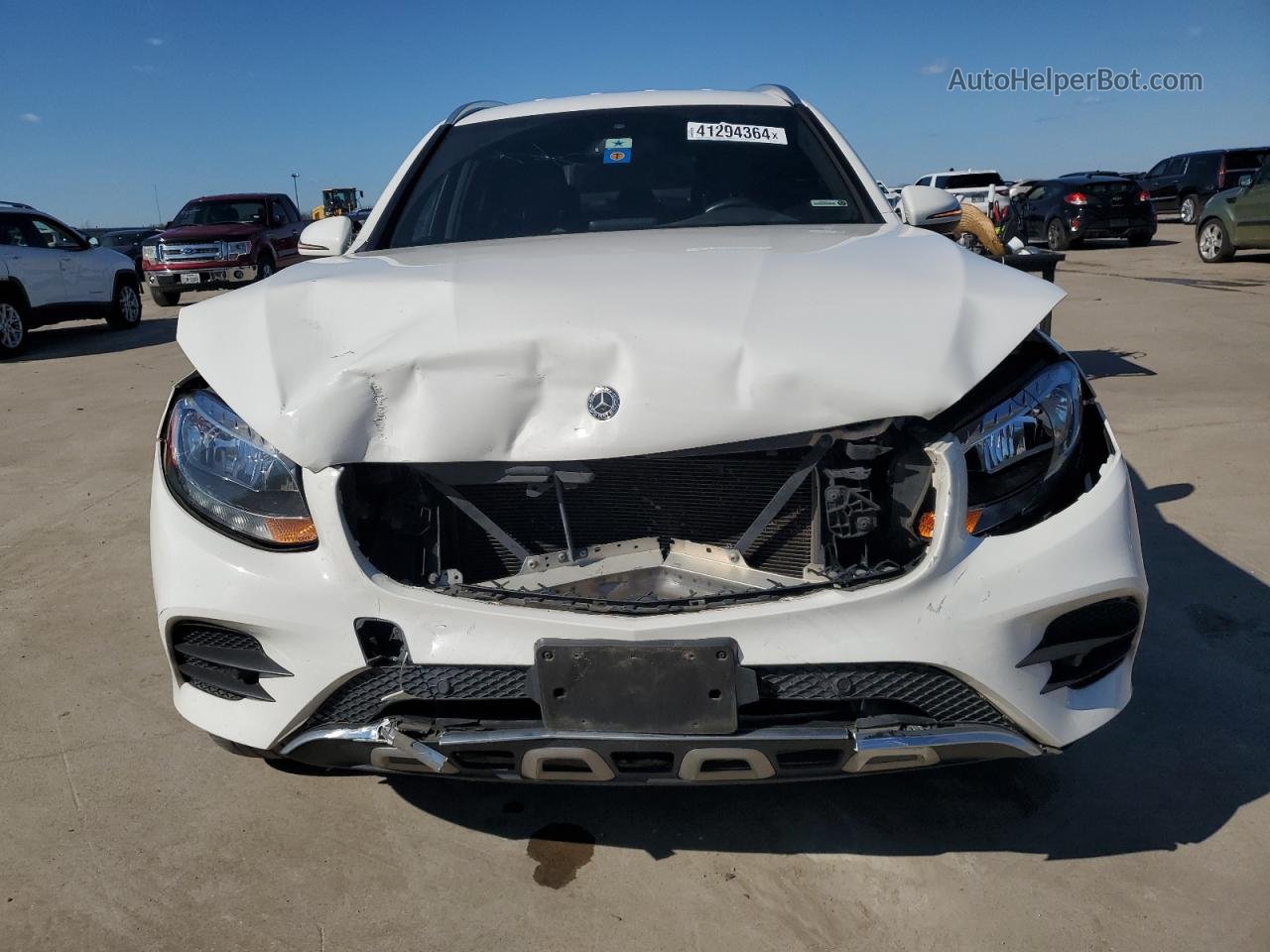 2019 Mercedes-benz Glc 300 White vin: WDC0G4JB0KV145560