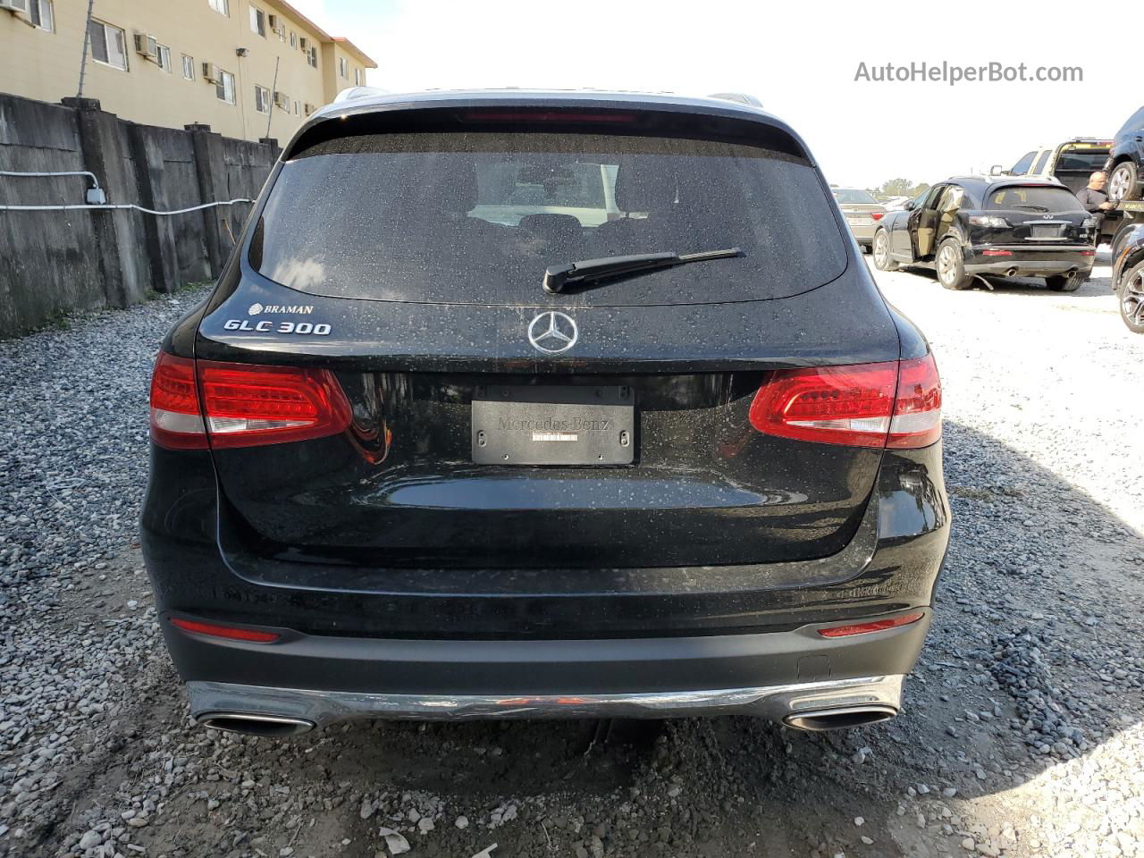 2019 Mercedes-benz Glc 300 Черный vin: WDC0G4JB0KV167851