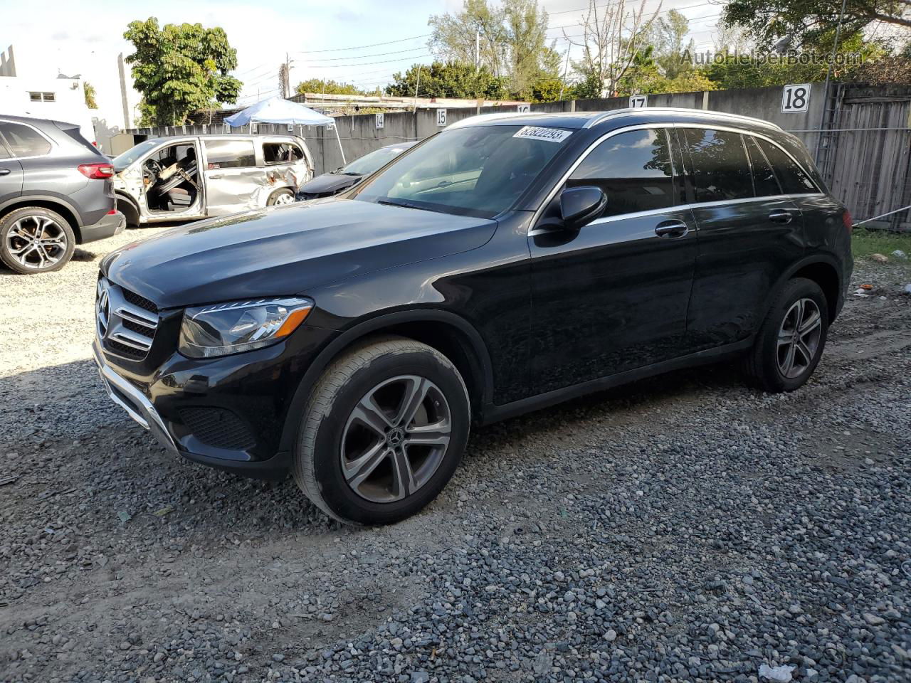 2019 Mercedes-benz Glc 300 Черный vin: WDC0G4JB0KV167851