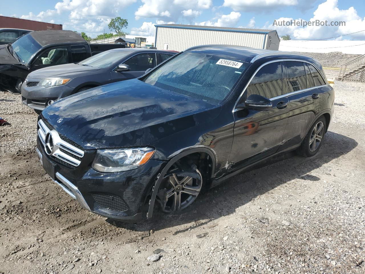 2019 Mercedes-benz Glc 300 Черный vin: WDC0G4JB1KV117590