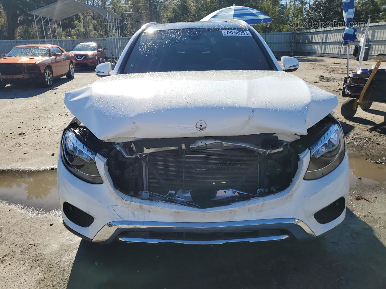 2019 Mercedes-benz Glc 300 White vin: WDC0G4JB1KV126189