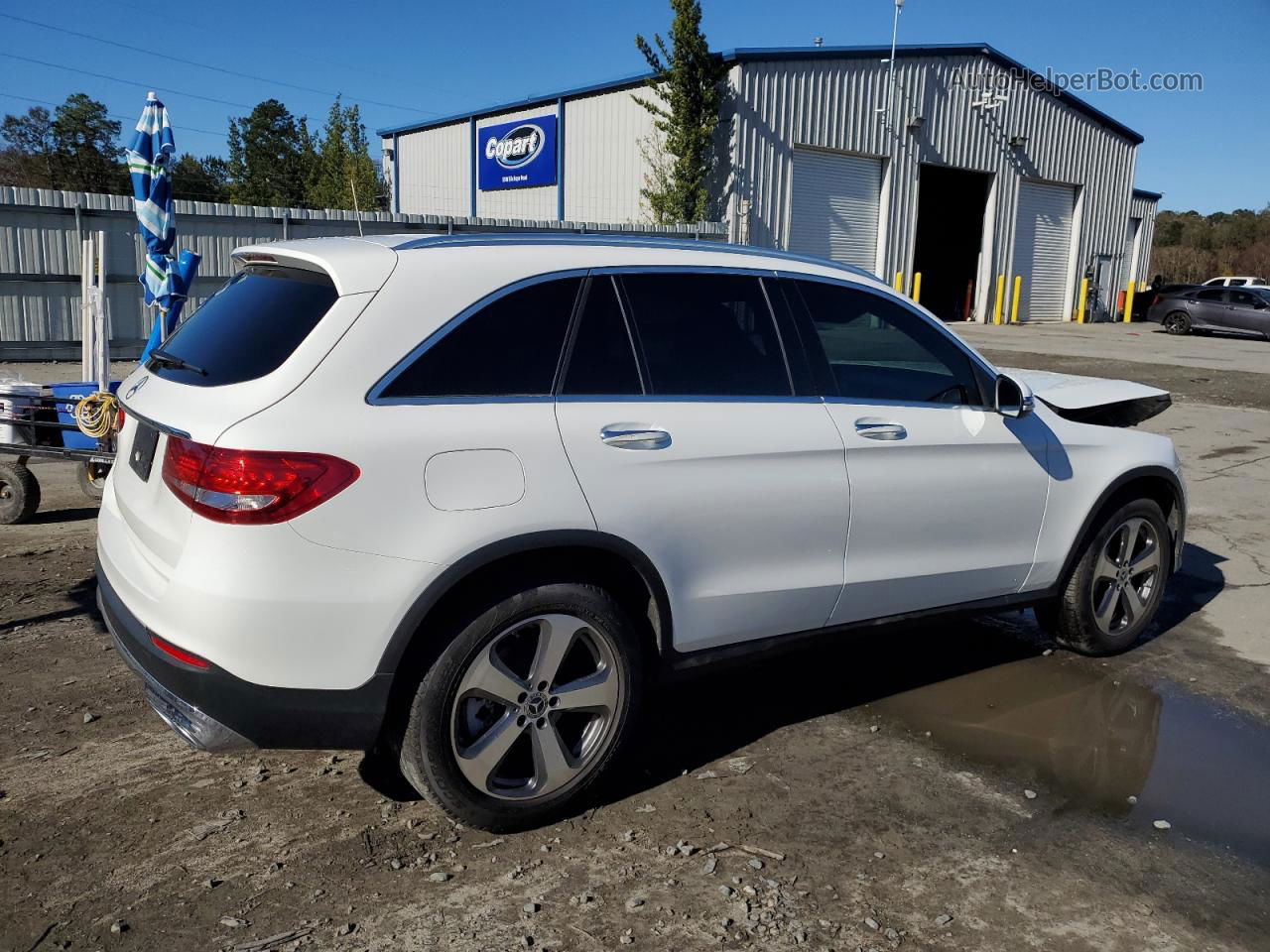 2019 Mercedes-benz Glc 300 White vin: WDC0G4JB1KV126189