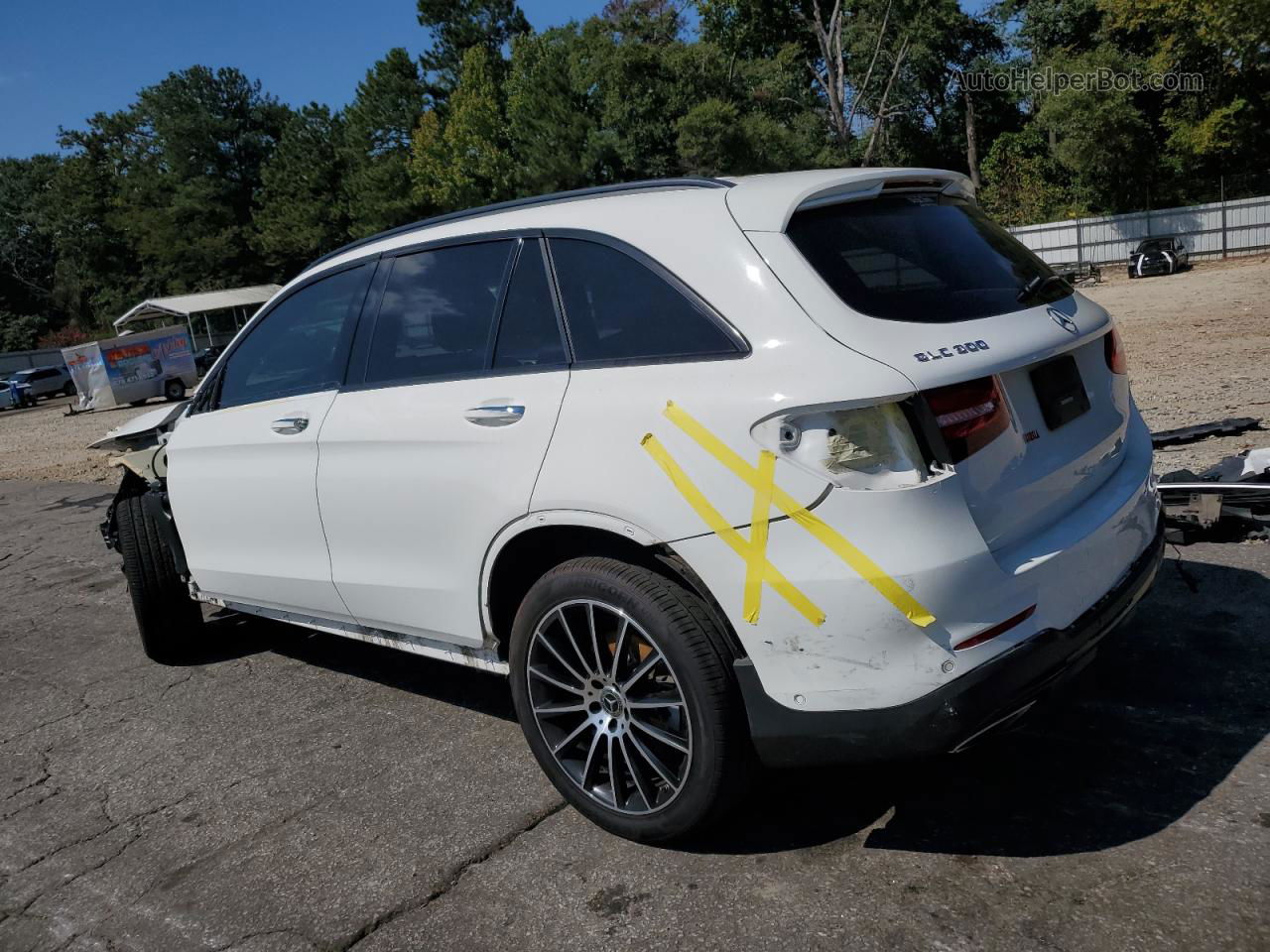 2019 Mercedes-benz Glc 300 White vin: WDC0G4JB1KV169608