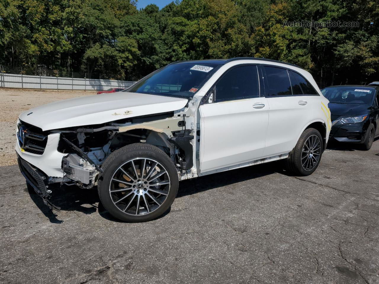 2019 Mercedes-benz Glc 300 White vin: WDC0G4JB1KV169608