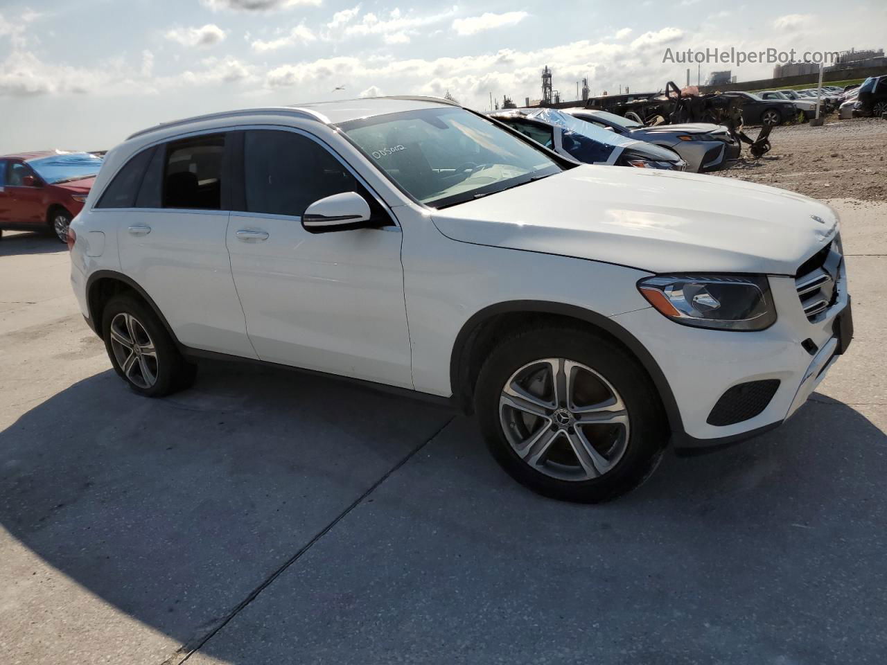 2019 Mercedes-benz Glc 300 White vin: WDC0G4JB2K1005002