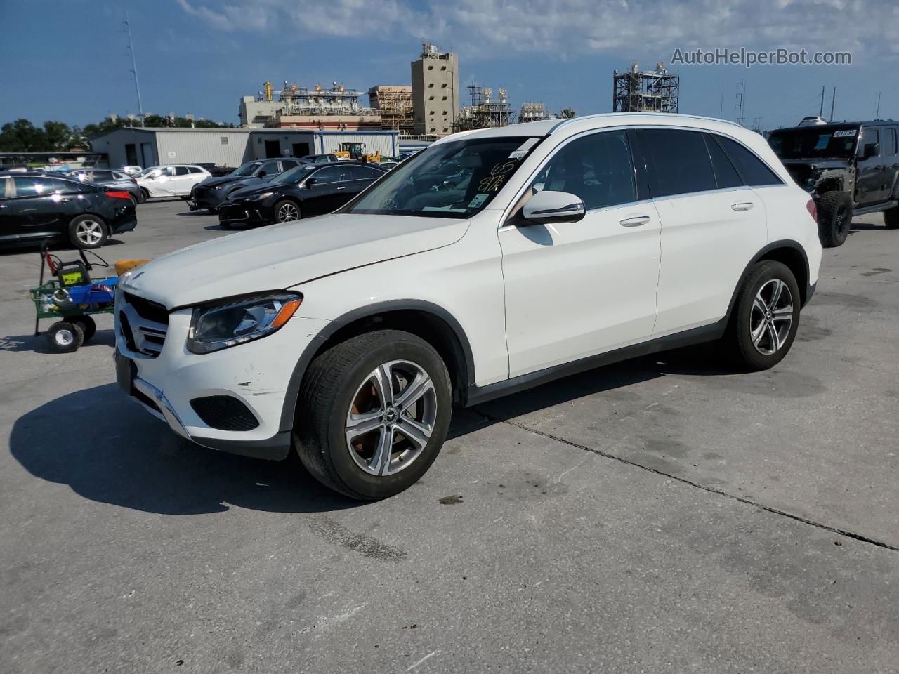 2019 Mercedes-benz Glc 300 White vin: WDC0G4JB2K1005002