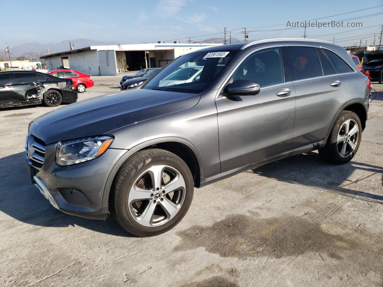 2019 Mercedes-benz Glc 300 Серый vin: WDC0G4JB2KF510010