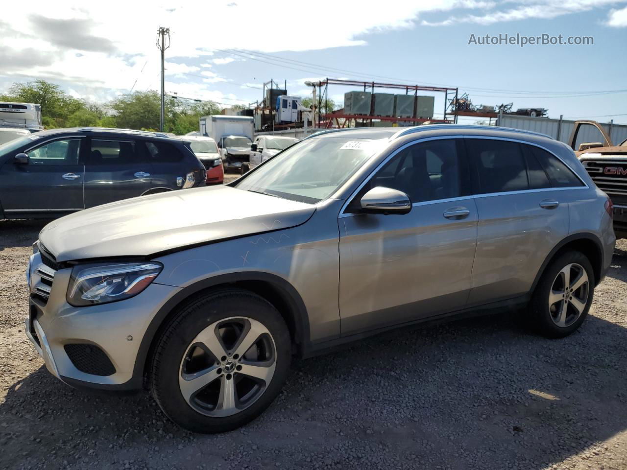 2019 Mercedes-benz Glc 300 Silver vin: WDC0G4JB2KF618367