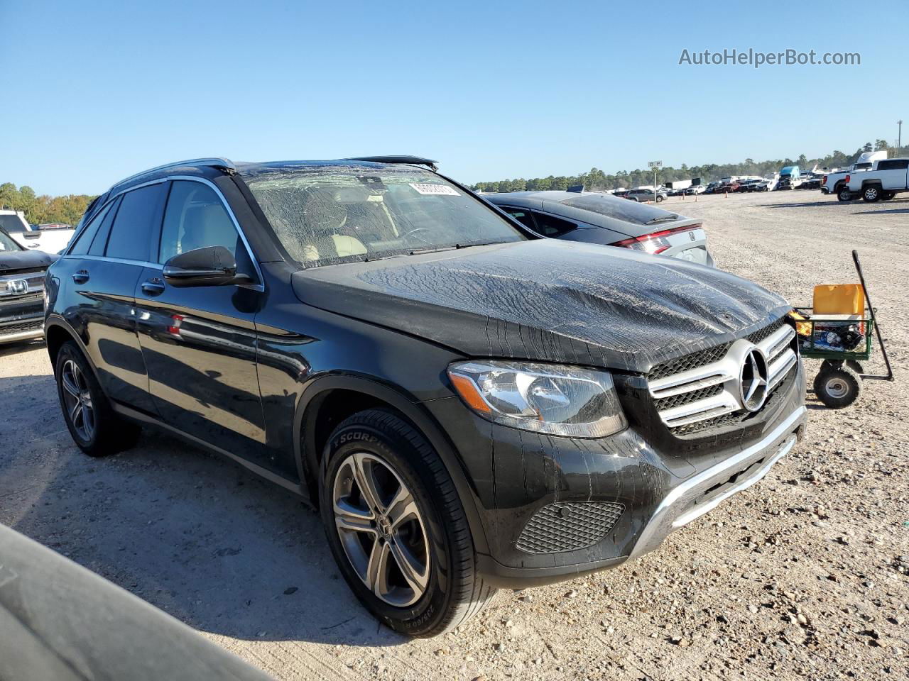 2019 Mercedes-benz Glc 300 Черный vin: WDC0G4JB2KF634455