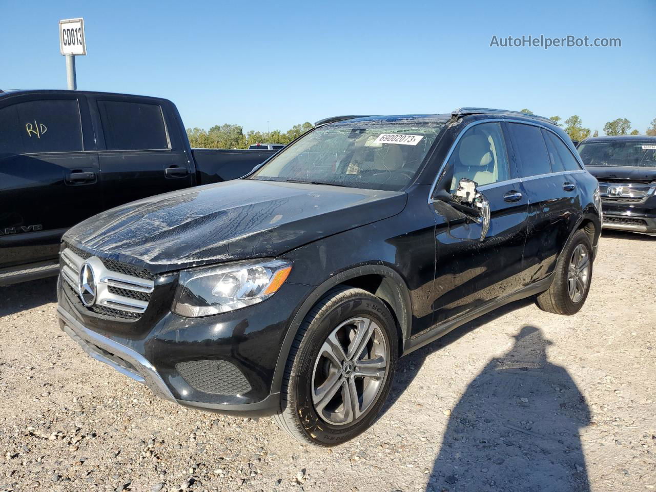 2019 Mercedes-benz Glc 300 Black vin: WDC0G4JB2KF634455