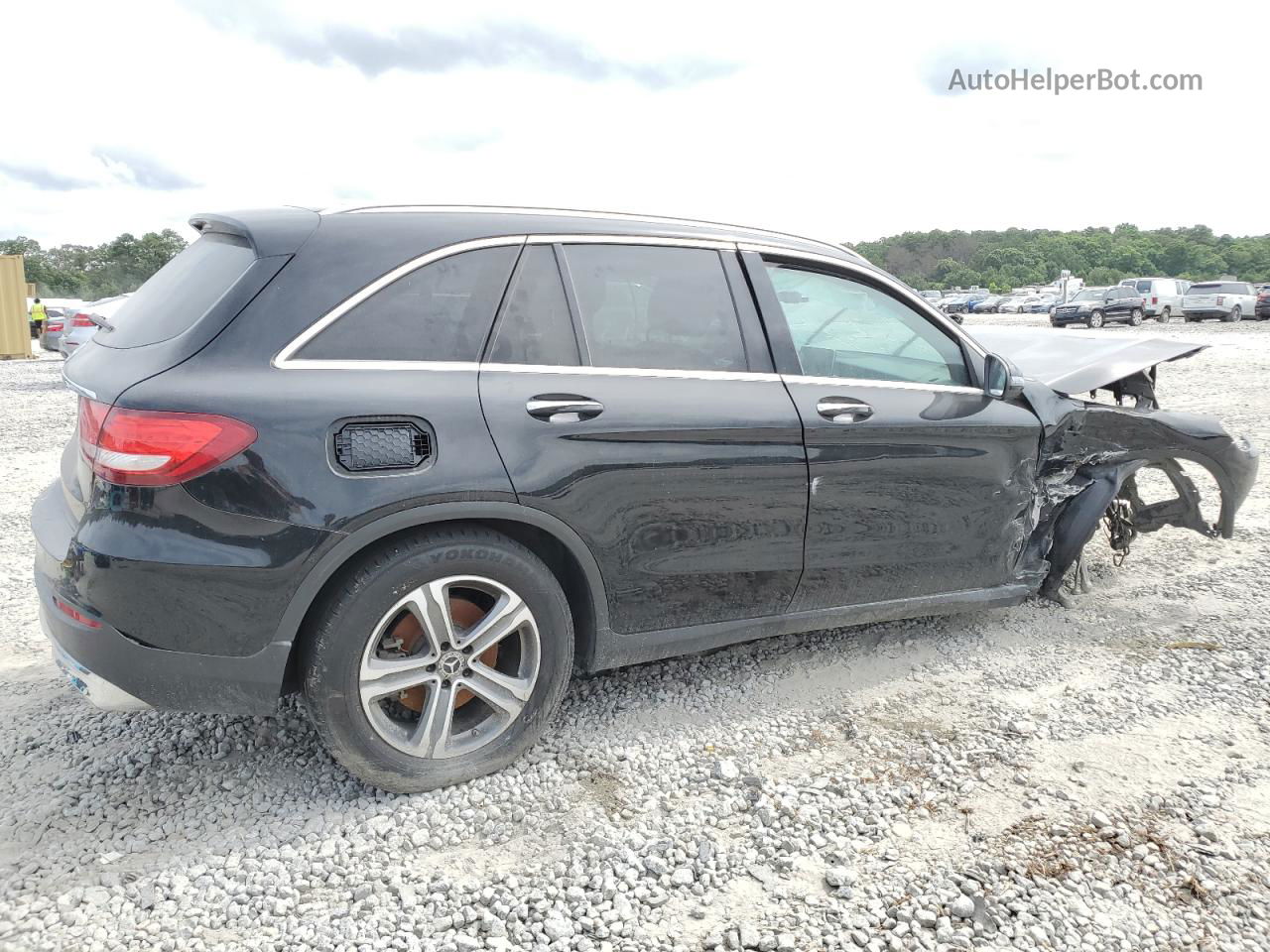 2019 Mercedes-benz Glc 300 Черный vin: WDC0G4JB2KV187003