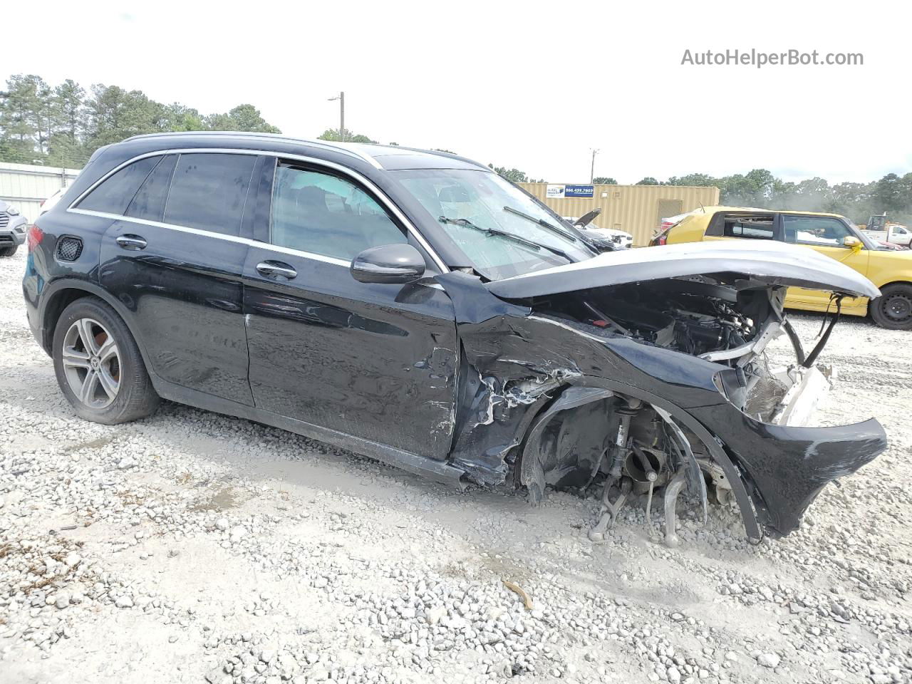 2019 Mercedes-benz Glc 300 Черный vin: WDC0G4JB2KV187003