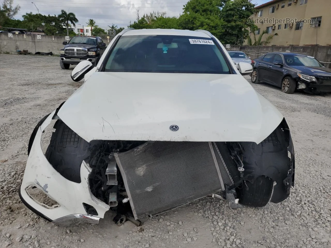 2019 Mercedes-benz Glc 300 White vin: WDC0G4JB3K1005011