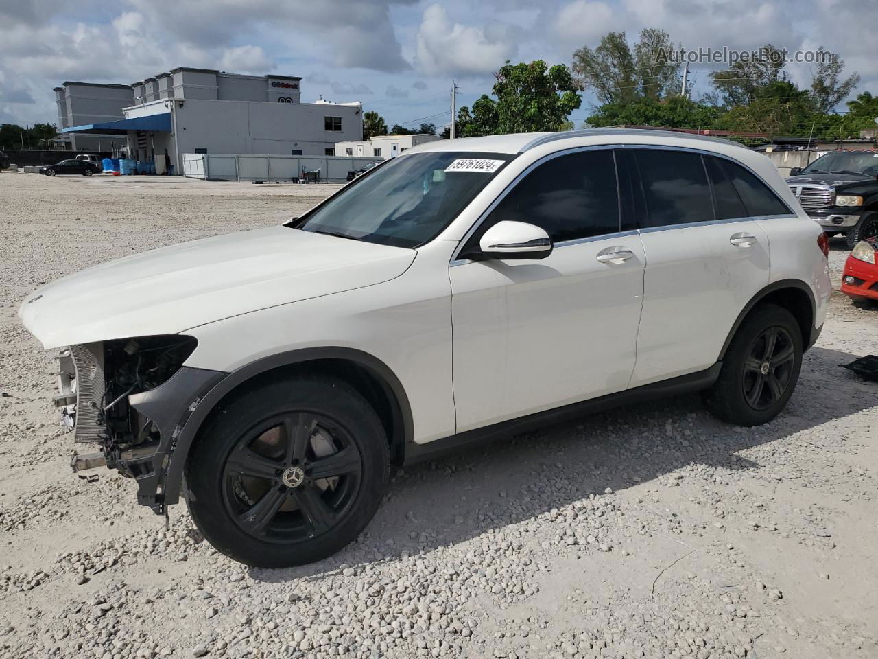 2019 Mercedes-benz Glc 300 White vin: WDC0G4JB3K1005011