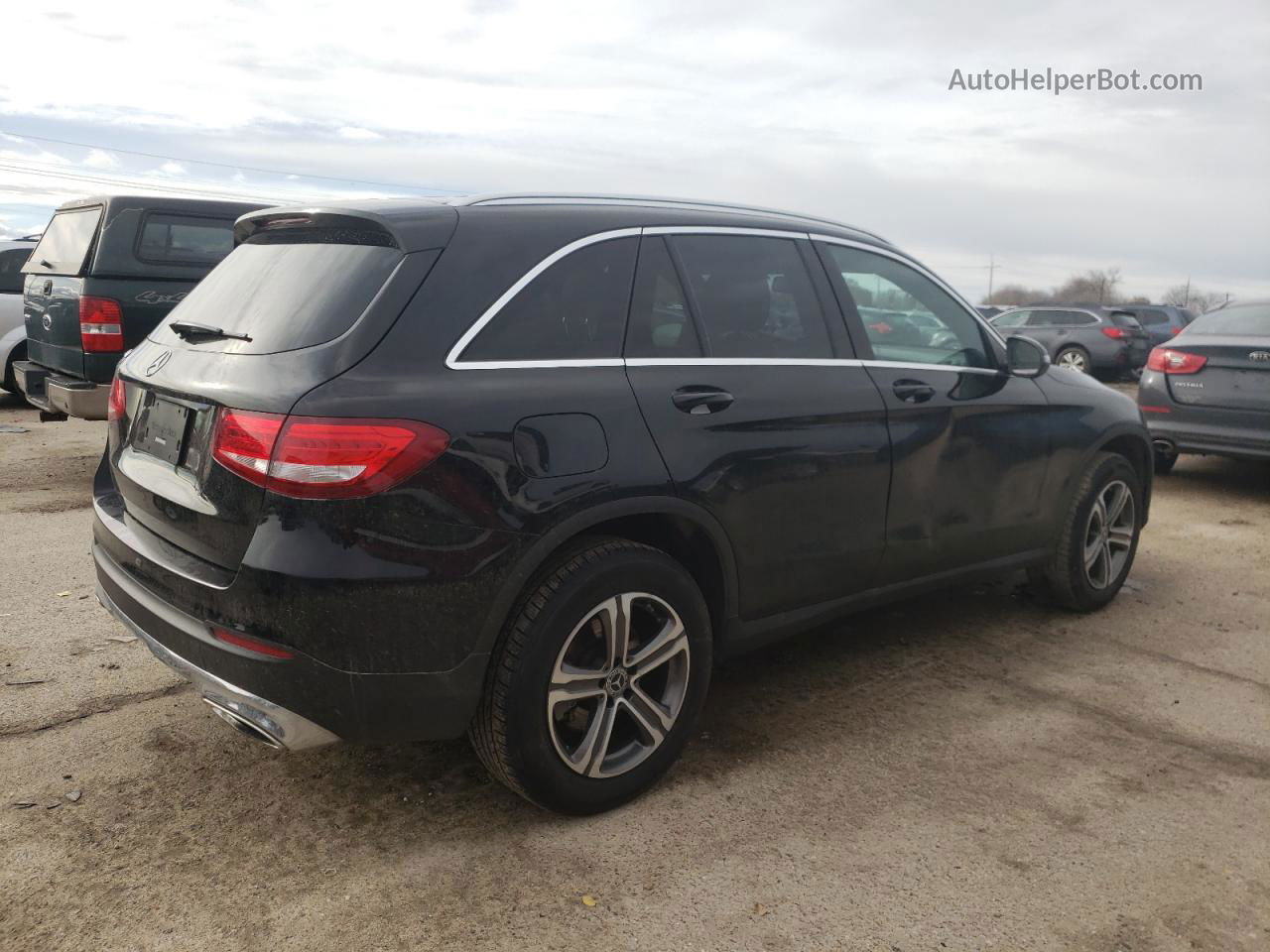 2019 Mercedes-benz Glc 300 Черный vin: WDC0G4JB3KF484582