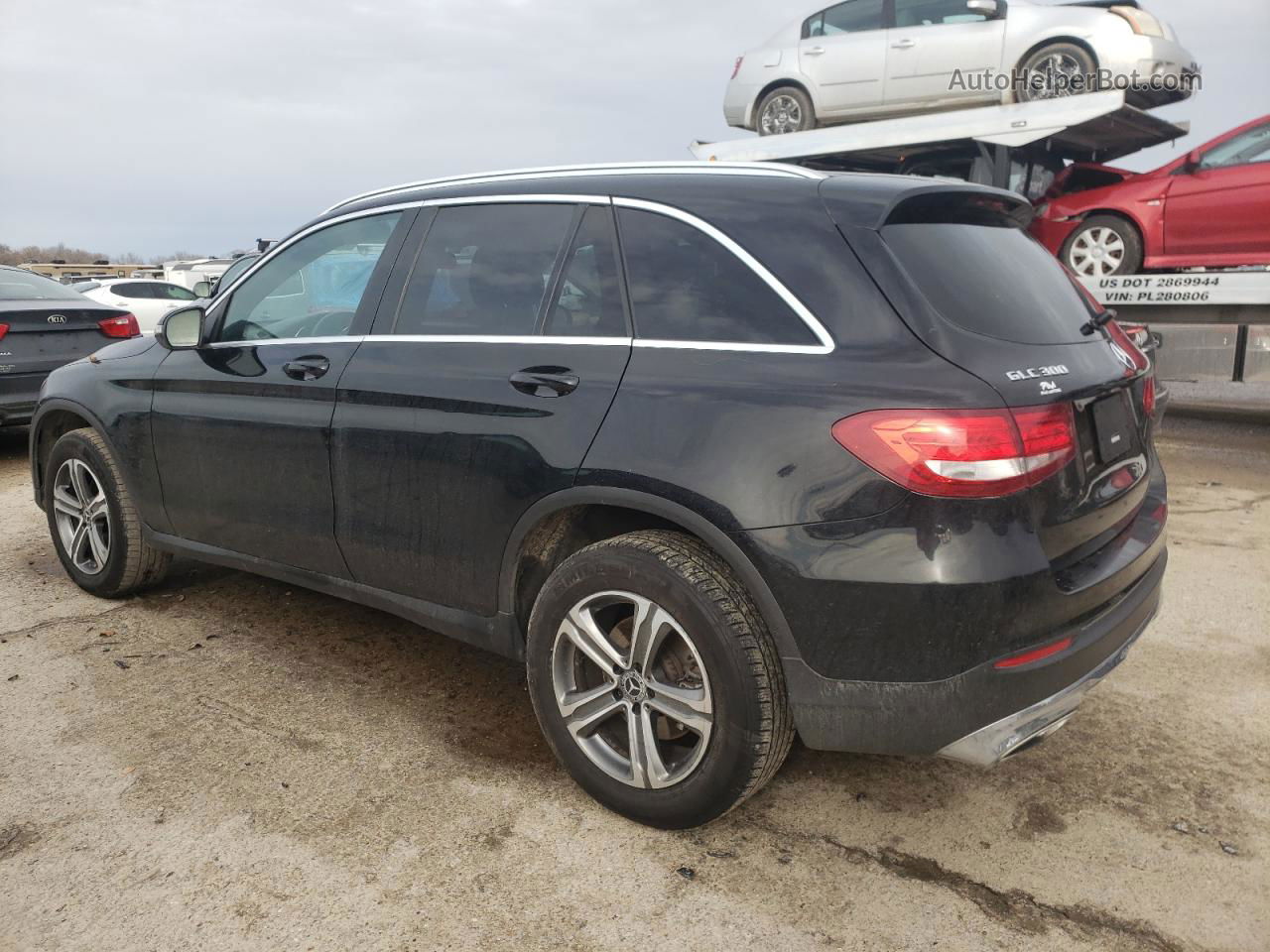 2019 Mercedes-benz Glc 300 Черный vin: WDC0G4JB3KF484582