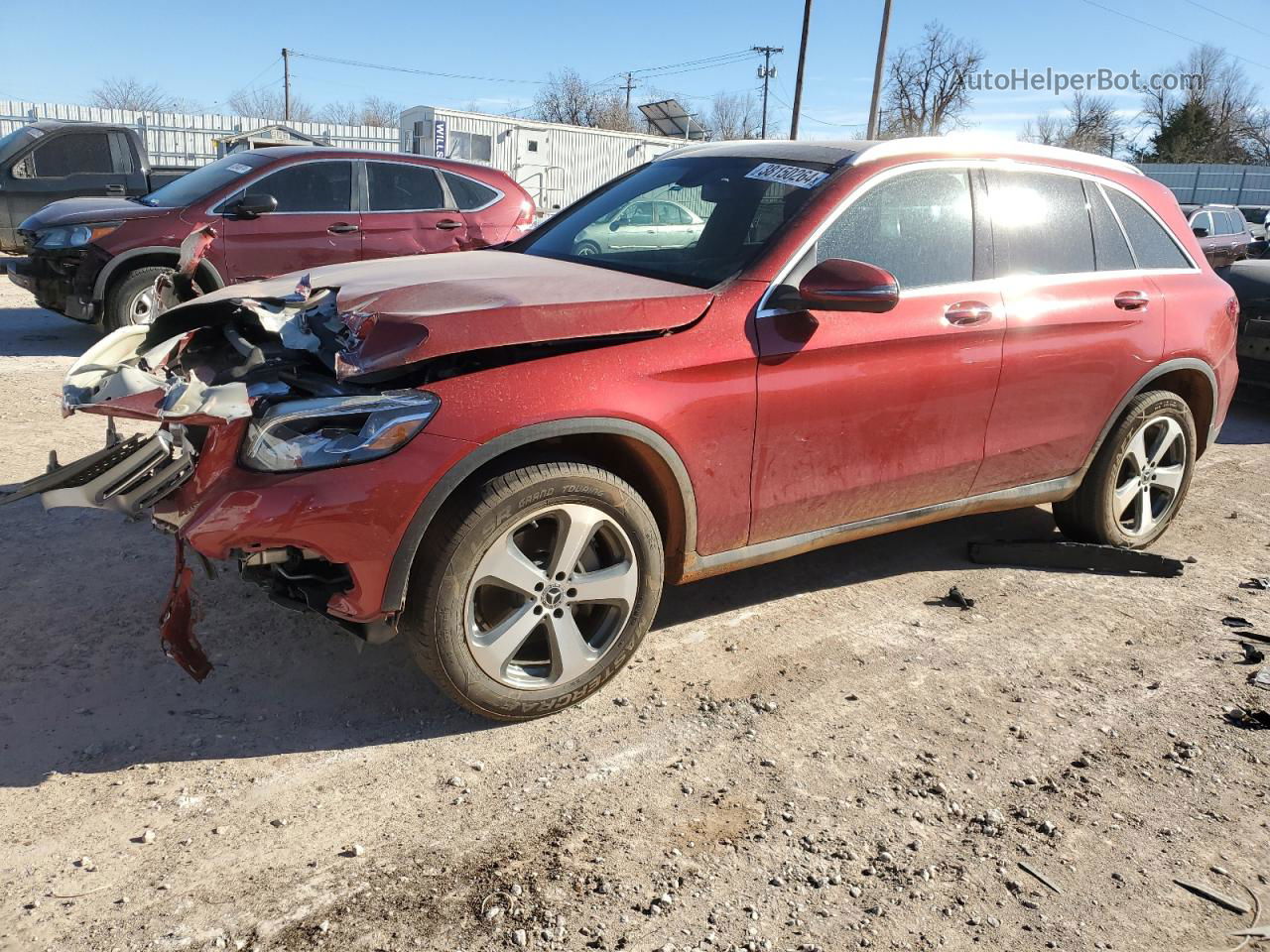 2019 Mercedes-benz Glc 300 Красный vin: WDC0G4JB3KV144807