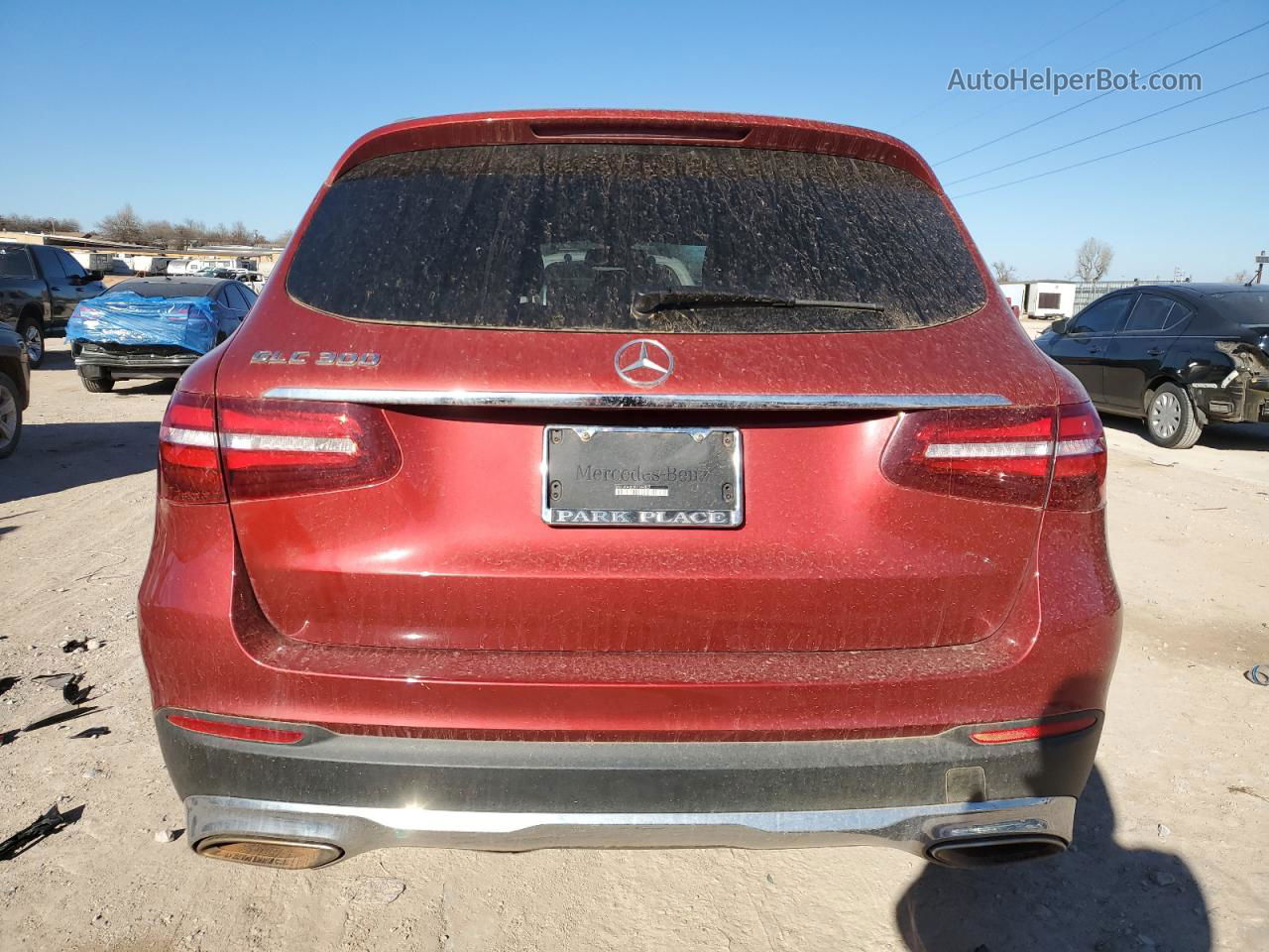 2019 Mercedes-benz Glc 300 Red vin: WDC0G4JB3KV144807