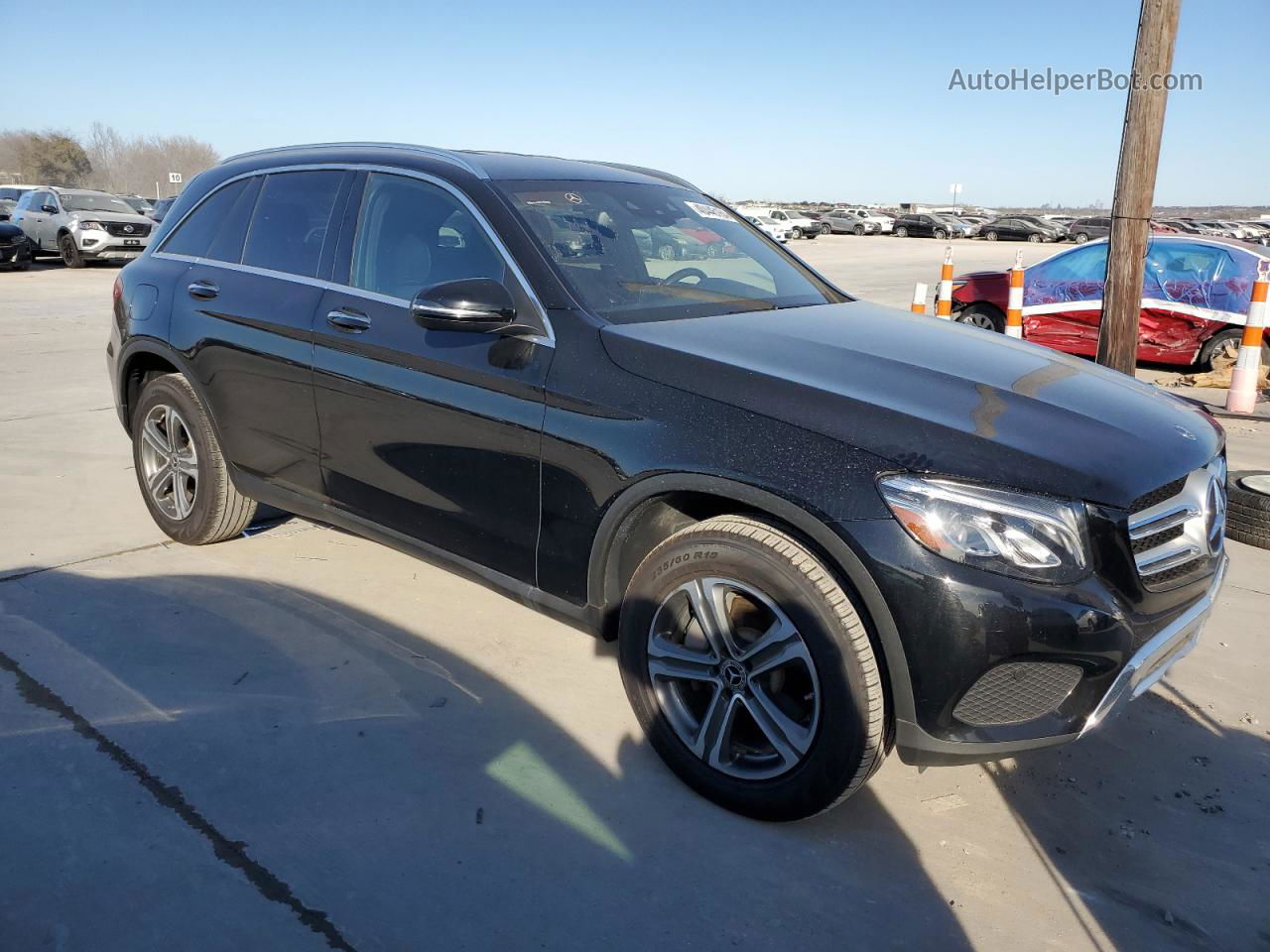 2019 Mercedes-benz Glc 300 Черный vin: WDC0G4JB3KV151112