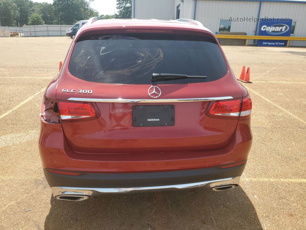 2019 Mercedes-benz Glc 300 Red vin: WDC0G4JB3KV151479