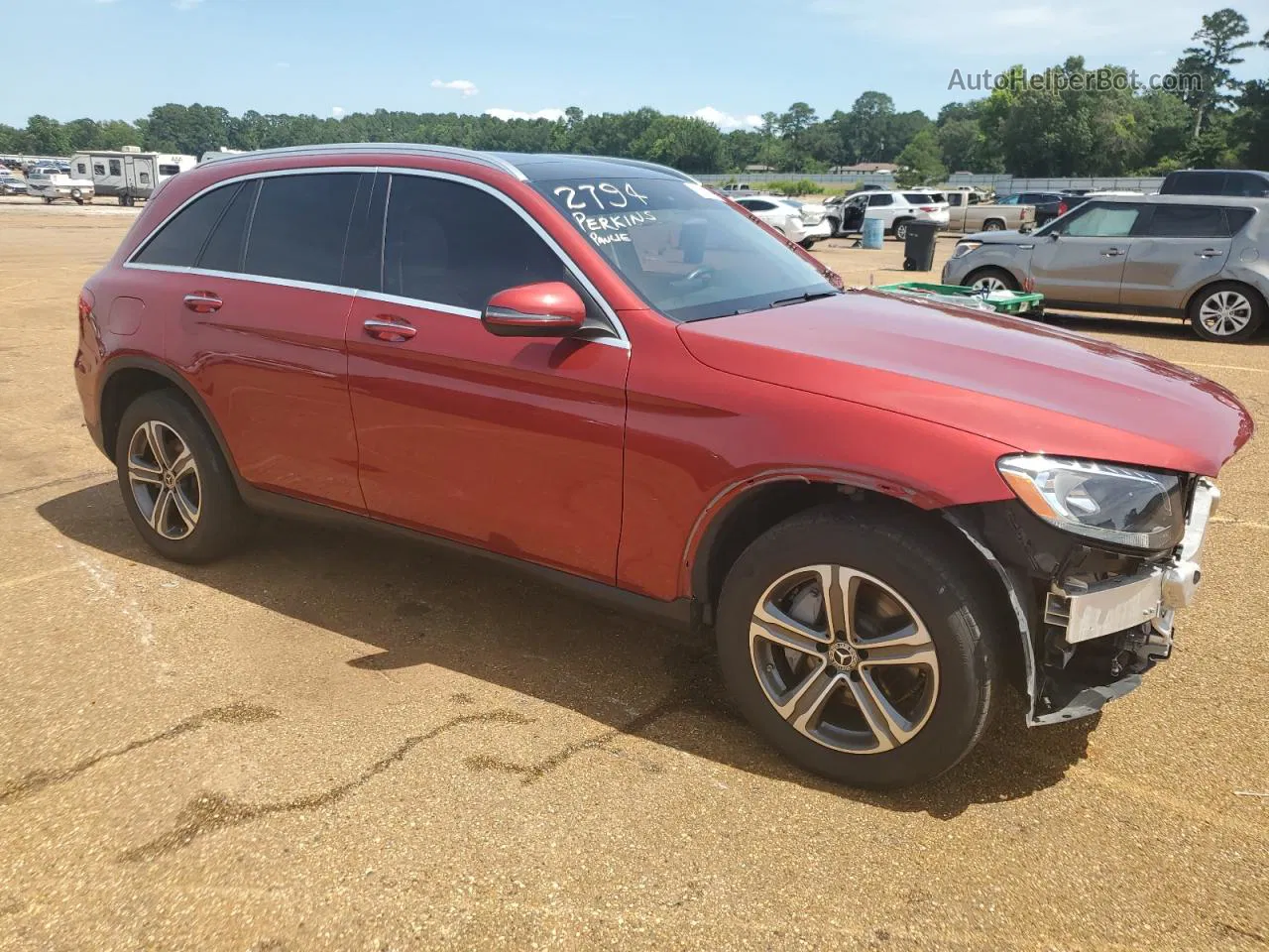 2019 Mercedes-benz Glc 300 Красный vin: WDC0G4JB3KV151479