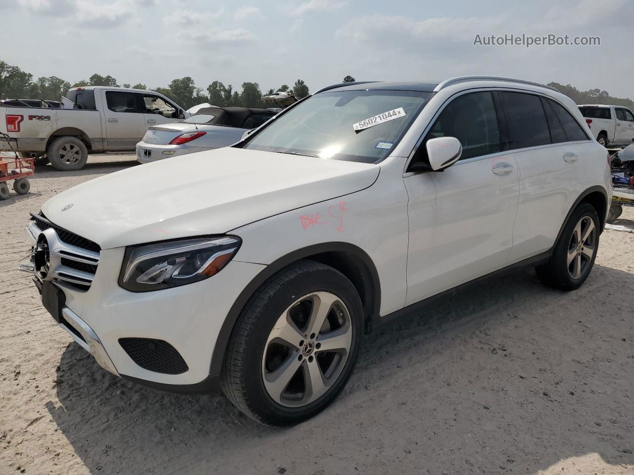 2019 Mercedes-benz Glc 300 White vin: WDC0G4JB3KV181842