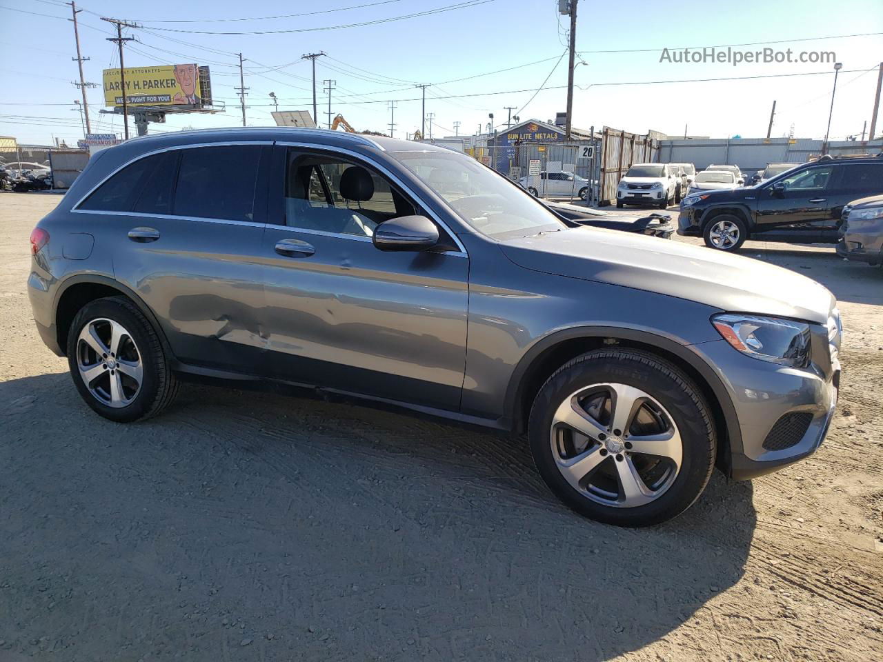 2016 Mercedes-benz Glc 300 Gray vin: WDC0G4JB4GF057497